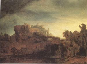 Rembrandt Peale Landscape with a Castle (mk05)